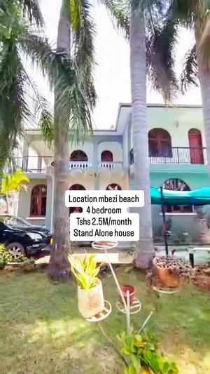 Nyumba ya vyumba vinne inapangishwa Mbezi Beach, Dar Es Salaam