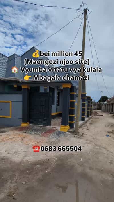 Nyumba ya vyumba vitatu inauzwa Mbagala Chamazi (Mapemba), Dar Es Salaam