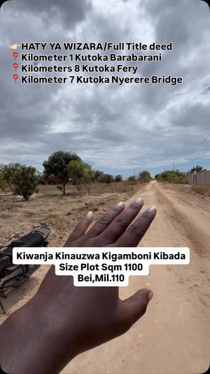 Residential Plot for Sale in Kigamboni Kibada, Dar Es Salaam (1100 sqm) Residential Plot for Sale in Kigamboni Kibada, Dar Es Salaam (1100 sqm)
