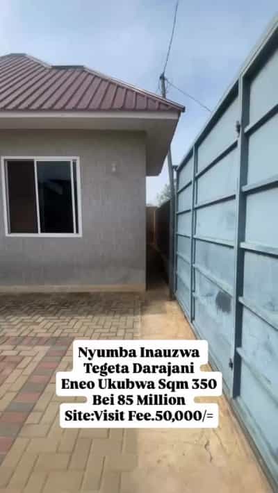 Nyumba ya vyumba viwili inauzwa Tegeta Darajani, Dar Es Salaam (350 sqm)