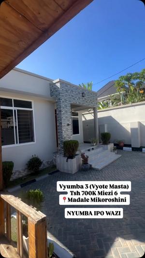 Nyumba ya vyumba vitatu inapangishwa Madale Mikoroshini, Dar Es Salaam