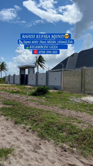 Kiwanja kinauzwa Kigamboni Geza, Dar Es Salaam sqm 600 Kiwanja kinauzwa Kigamboni Geza, Dar Es Salaam sqm 600