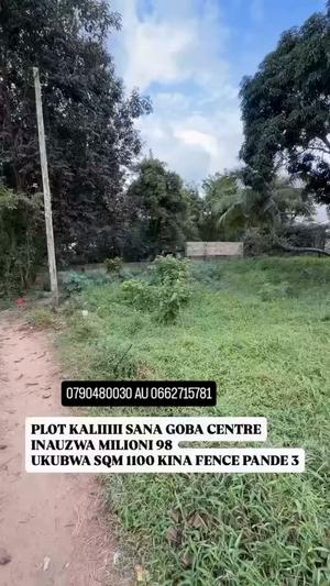 Kiwanja kinauzwa Goba Center, Dar Es Salaam sqm 1100 Kiwanja kinauzwa Goba Center, Dar Es Salaam sqm 1100