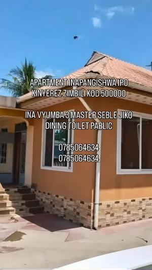 3 Bedrooms Apartment for Rent in Kinyerezi Zimbili, Dar Es Salaam