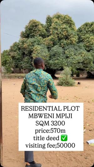 Residential Plot for Sale in Mbweni Ubungo, Dar Es Salaam (3200 sqm) Residential Plot for Sale in Mbweni Ubungo, Dar Es Salaam (3200 sqm)