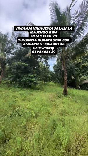 Viwanja vinauzwa Salasala, Dar Es Salaam sqm 500 Viwanja vinauzwa Salasala, Dar Es Salaam sqm 500