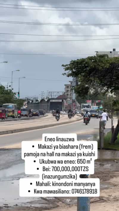 Retails Space for Sale in Kinondoni B manyanya, Dar Es Salaam (650 sqm) Retails Space for Sale in Kinondoni B manyanya, Dar Es Salaam (650 sqm)