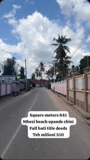 Kiwanja kinauzwa Mbezi Beach Africana, Dar Es Salaam sqm 841
