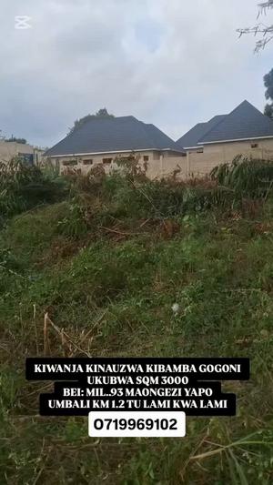 Kiwanja kinauzwa Kibamba Gogoni, Dar Es Salaam (3000 sqm) Kiwanja kinauzwa Kibamba Gogoni, Dar Es Salaam (3000 sqm)