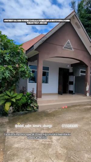 Apartment ya vyumba viwili inapangishwa Kimara Bucha, Dar Es Salaam