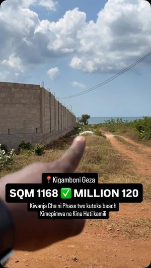 Beach Plot for Sale in Kigamboni, Dar Es Salaam (1168 sqm) Beach Plot for Sale in Kigamboni, Dar Es Salaam (1168 sqm)