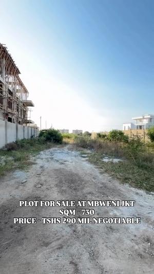 Kiwanja kinauzwa Mbweni JKT, Dar Es Salaam (730 sqm) Kiwanja kinauzwa Mbweni JKT, Dar Es Salaam (730 sqm)