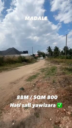 Kiwanja kinauzwa Madale, Dar Es Salaam (800 sqm) Kiwanja kinauzwa Madale, Dar Es Salaam (800 sqm)