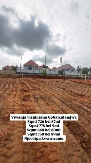 Kiwanja kinauzwa Goba Kulangwa, Dar Es Salaam (726 sqm) Kiwanja kinauzwa Goba Kulangwa, Dar Es Salaam (726 sqm)