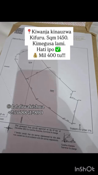 Kiwanja kinauzwa Kinyerezi, Dar Es Salaam Kiwanja kinauzwa Kinyerezi, Dar Es Salaam