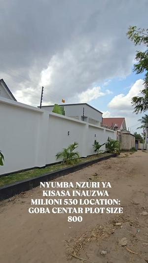 Nyumba ya vyumba vinne inauzwa Goba Centar, Dar Es Salaam (800 sqm)