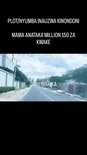 Kiwanja kinauzwa Kinondoni, Dar Es Salaam sqm 350 Kiwanja kinauzwa Kinondoni, Dar Es Salaam sqm 350