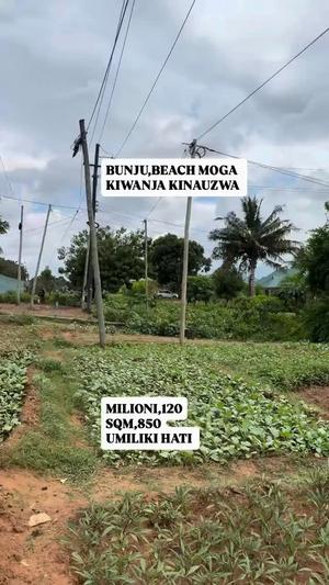 Kiwanja kinauzwa Bunju Beach Moga, Dar Es Salaam sqm 850 Kiwanja kinauzwa Bunju Beach Moga, Dar Es Salaam sqm 850