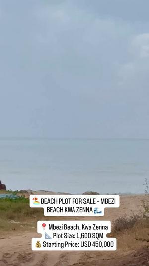 Beach Plot for Sale in Mbezi Beach Kwa Zenna, Dar Es Salaam (1600 sqm)