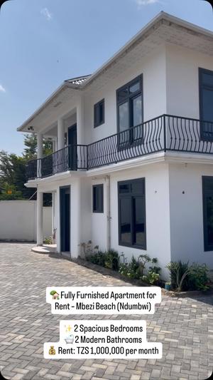 Apartment (Furnished) ya vyumba viwili inapangishwa Mbezi Beach Ndumbwi, Dar Es Salaam Apartment (Furnished) ya vyumba viwili inapangishwa Mbezi Beach Ndumbwi, Dar Es Salaam