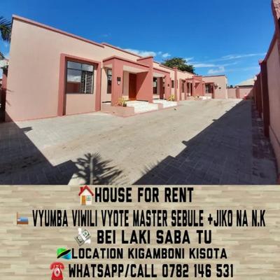 Nyumba ya vyumba viwili inapangishwa Kigamboni Kisota, Dar Es Salaam Nyumba ya vyumba viwili inapangishwa Kigamboni Kisota, Dar Es Salaam