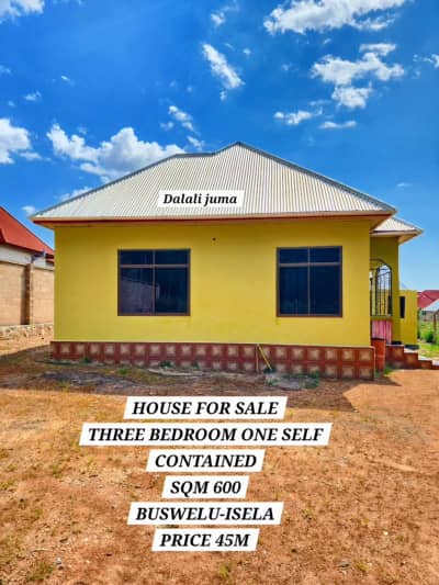 Nyumba ya vyumba vitatu inauzwa Buswelu, Mwanza