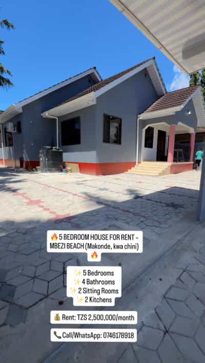 5 Bedrooms House for Rent in Mbezi Beach, Dar Es Salaam