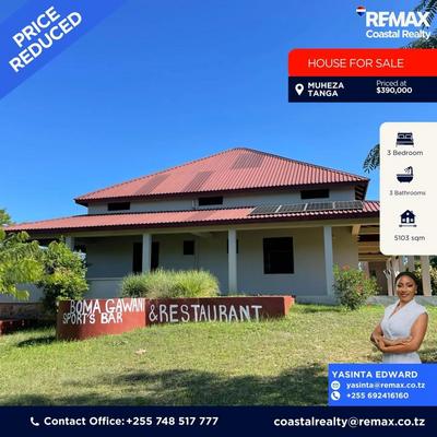 3 Bedrooms House for Sale in Kigombe, Tanga (5103 sqm)