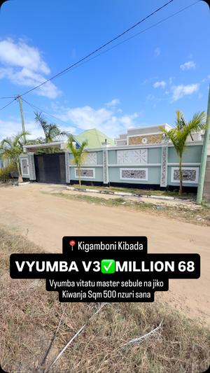 Nyumba ya vyumba vitatu inauzwa Kigamboni, Dar Es Salaam (480 sqm) Nyumba ya vyumba vitatu inauzwa Kigamboni, Dar Es Salaam (480 sqm)