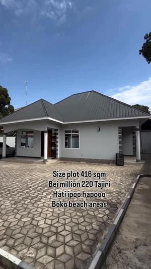 Nyumba ya vyumba vitatu inauzwa Boko Beach, Dar Es Salaam (416 sqm) Nyumba ya vyumba vitatu inauzwa Boko Beach, Dar Es Salaam (416 sqm)