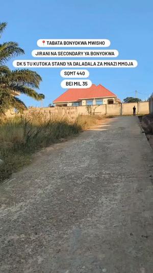 Residential Plot for Sale in Tabata Bonyokwa Mwisho Stand, Dar Es Salaam (400 sqm)