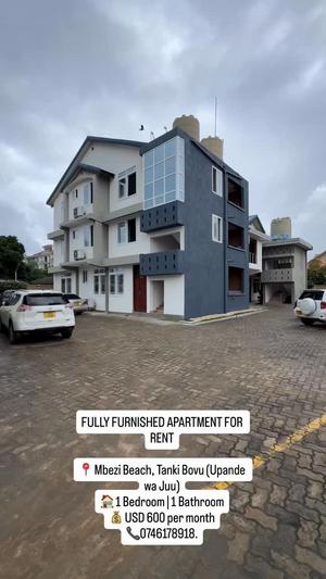 1 Bedroom Furnished Apartment for Rent in Mbezi Beach, Tanki Bovu, Dar Es Salaam