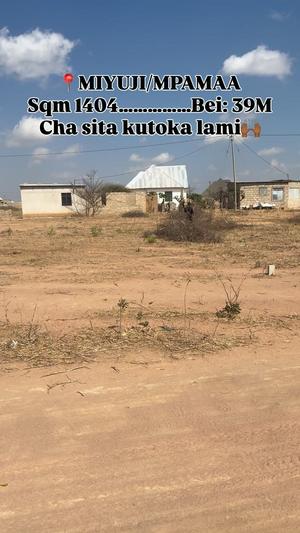 Residential/Commercial Plot for Sale in Miyuji / Mpamaa, Dodoma (1404 sqm)