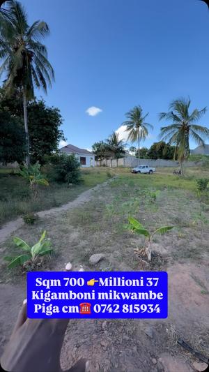 Residential Plot for Sale in Kigamboni Mikwambe, Dar Es Salaam (700 sqm) Residential Plot for Sale in Kigamboni Mikwambe, Dar Es Salaam (700 sqm)