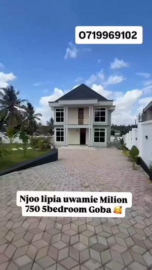 Nyumba (Furnished) ya vyumba vinne inauzwa Goba Center, Dar Es Salaam (1200 sqm) Nyumba (Furnished) ya vyumba vinne inauzwa Goba Center, Dar Es Salaam (1200 sqm)