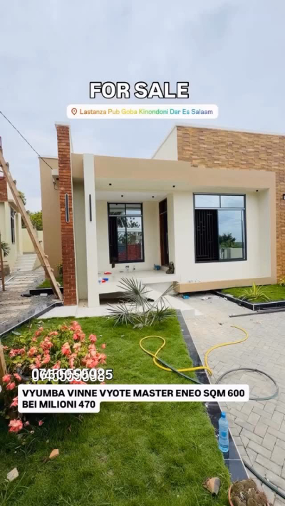 Nyumba ya vyumba vinne inauzwa Goba, Dar Es Salaam