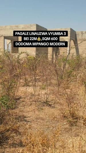 Nyumba ya vyumba vitatu inauzwa Dodoma Mipango Modern (600 sqm)