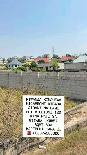 Kiwanja kinauzwa Kibada, Dar Es Salaam (800 sqm)