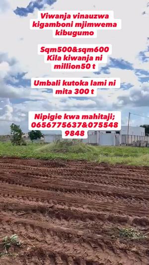 Kiwanja kinauzwa Kibugumo, Mjimwema, Kigamboni, Dar Es Salaam (500 sqm) Kiwanja kinauzwa Kibugumo, Mjimwema, Kigamboni, Dar Es Salaam (500 sqm)