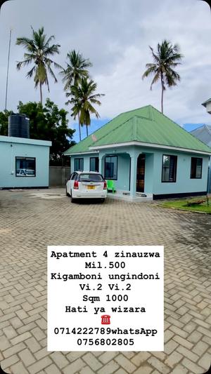 Apartment ya vyumba viwili inauzwa Ungindoni, Dar Es Salaam (1000 sqm) Apartment ya vyumba viwili inauzwa Ungindoni, Dar Es Salaam (1000 sqm)