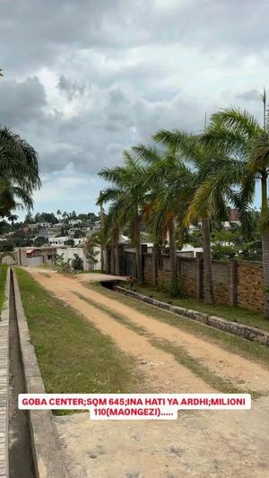 Kiwanja kinauzwa Goba Center, Dar Es Salaam (645 sqm)