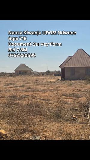 Kiwanja kinauzwa UDOM, Dodoma (718 sqm)
