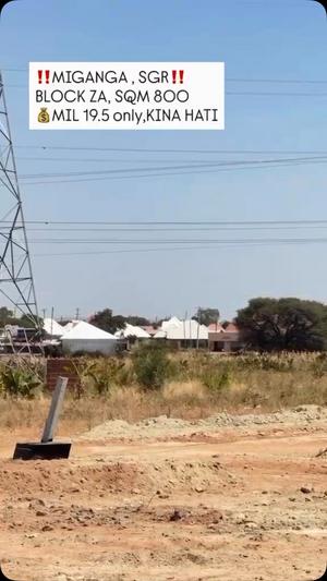 Kiwanja kinauzwa Miganga, Dodoma sqm 800 Kiwanja kinauzwa Miganga, Dodoma sqm 800