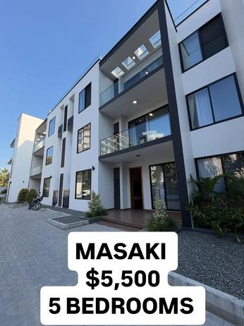 Nyumba ya vyumba vitano inapangishwa Masaki, Dar Es Salaam