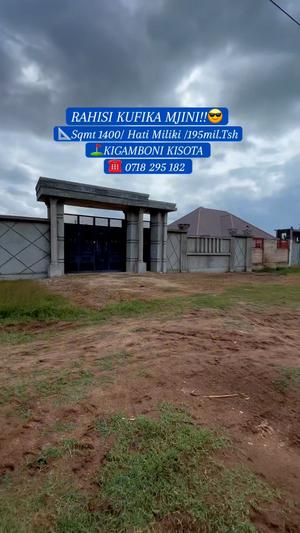Plot for sale in Kigamboni Kisota, Dar Es Salaam sqm 1400