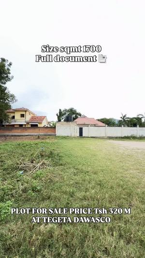 Kiwanja kinauzwa Tegeta Dawasco, Dar Es Salaam Kiwanja kinauzwa Tegeta Dawasco, Dar Es Salaam