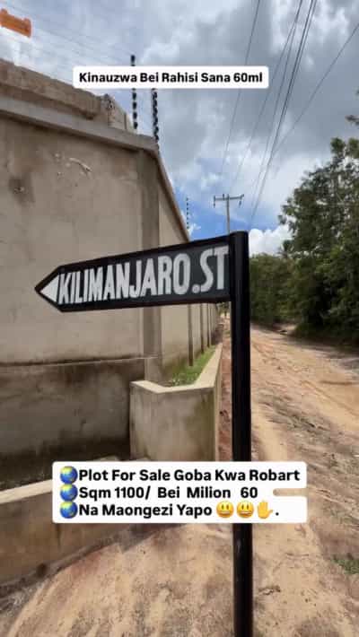 Residential Plot for Sale in Goba Kwa Robart, Dar Es Salaam (1100 sqm)