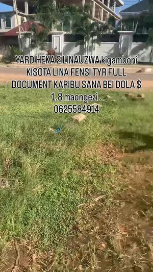 Plot for sale in Kisota, Dar Es Salaam acre 2