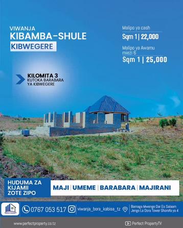 Plots for sale in Kibamba Kibwegere, Dar Es Salaam sqm 400 Plots for sale in Kibamba Kibwegere, Dar Es Salaam sqm 400