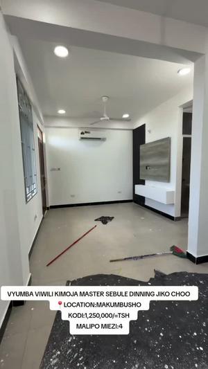 Nyumba ya vyumba viwili inapangishwa Makumbusho, Dar Es Salaam